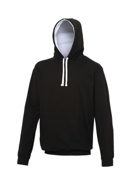 Black Varsity Hoodie – Modern Contrast Style